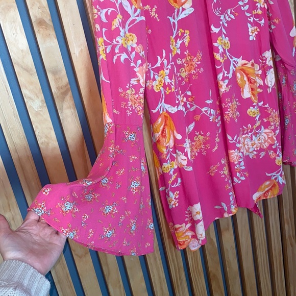 Free people Tate tunic in pink - Picture 3 of 5